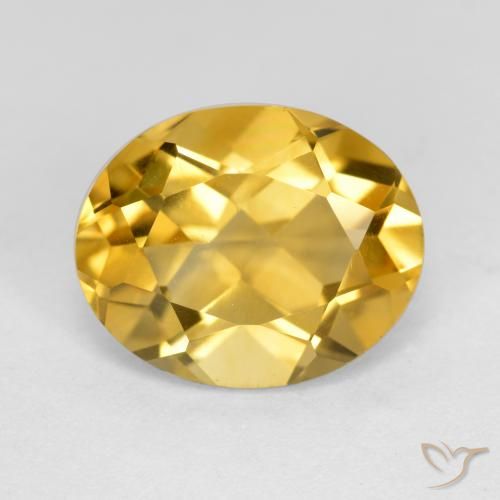 4.16ct 자연스러운 미디엄 골든 황수정, 타원형, VS