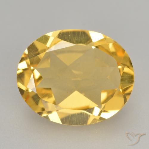 2.83ct 자연스러운 골든 오렌지 황수정, 타원형, VVS-VS