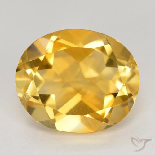 4.73ct 자연스러운 미디엄 골든 황수정, 타원형, VVS-VS