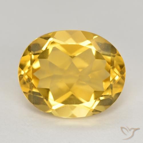 4.63ct 자연스러운 미디엄 골든 황수정, 타원형, VS
