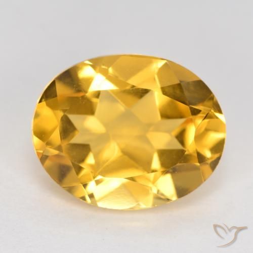3.49ct 자연스러운 미디엄 골든 황수정, 타원형, VVS-VS