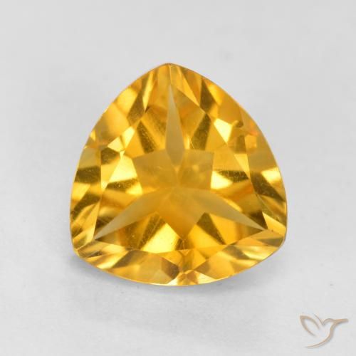 1.16ct 자연스러운 골든 오렌지 황수정, 일조, VS