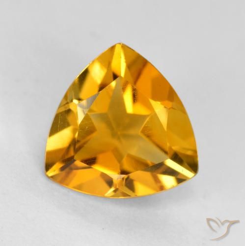 1.11ct 자연스러운 다크 오렌지-골드 황수정, 일조, VVS-VS