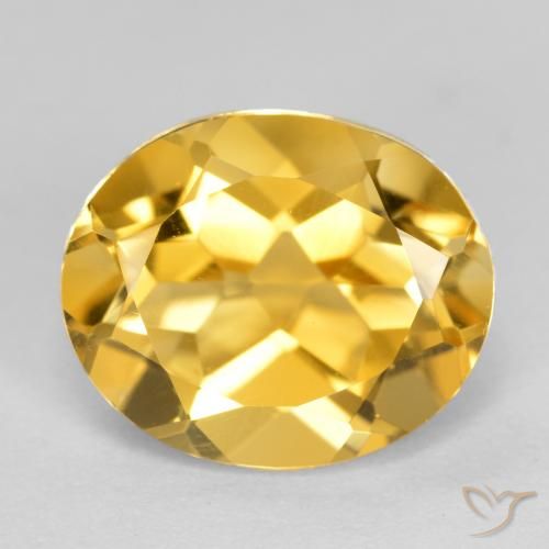 3.35ct 자연스러운 골든 오렌지 황수정, 타원형, VVS-VS