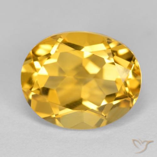 3.37ct 자연스러운 골든 오렌지 황수정, 타원형, VVS-VS