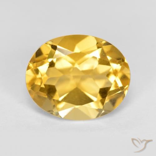 3.65ct 자연스러운 미디엄 골든 황수정, 타원형, VVS-VS