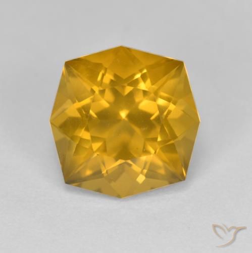 3.72ct 자연스러운 골든 오렌지 황수정, 팬시한, VVS-VS