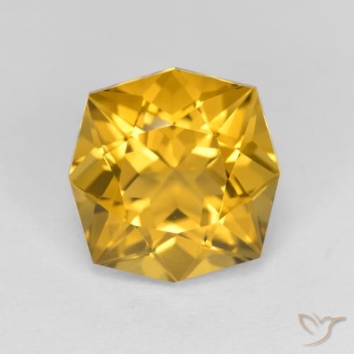 3.97ct 자연스러운 골든 오렌지 황수정, 팬시한, VVS-VS