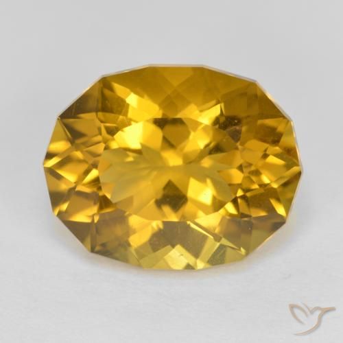4.09ct 자연스러운 미디엄 골드 황수정, 팬시한, VS