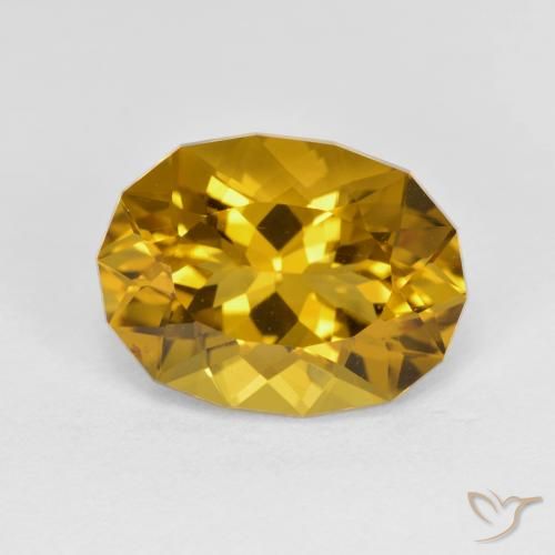 4.37ct 자연스러운 미디엄 골드 황수정, 팬시한, VS