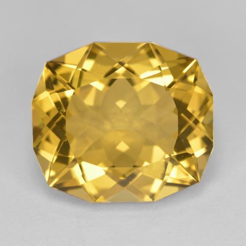 12.87캐럿 천연 미디엄 골든 시트린, 멋진 모양, 16.4×14.5 mm, VVS