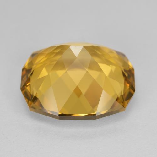 12.87캐럿 천연 미디엄 골든 시트린, 멋진 모양, 16.4×14.5 mm, VVS