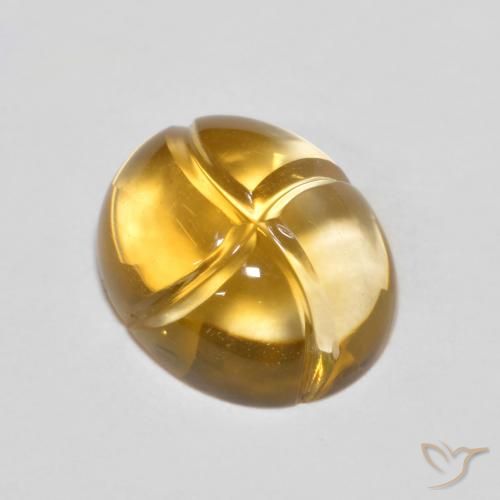 2.33ct 자연스러운 골든 오렌지 황수정, 타원형, VVS-VS