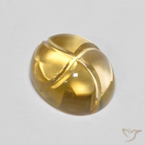 2.76ct 자연스러운 골든 황수정, 타원형, 투명한