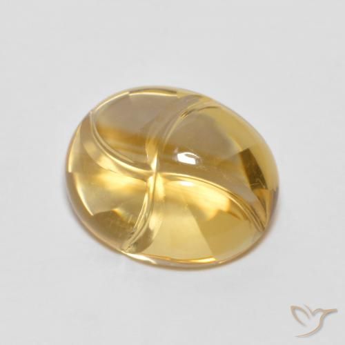 2.33ct 자연스러운 골든 황수정, 타원형, 투명한