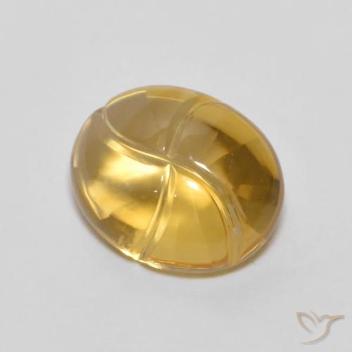 2.60ct 자연스러운 골든 오렌지 황수정, 타원형, 투명한