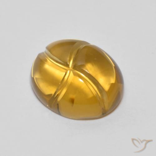 2.54ct 자연스러운 골든 오렌지 황수정, 타원형, 투명한