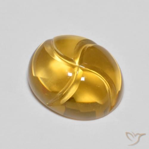 2.81ct 자연스러운 골든 오렌지 황수정, 타원형, 투명한