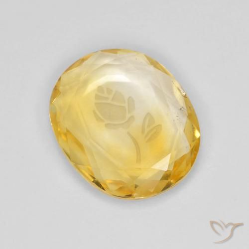 2.73ct 자연스러운 브라이트 골드 황수정, 타원형, 투명한