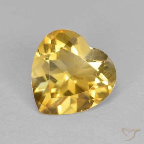1.12ct 자연스러운 금 황수정, 마음, VS