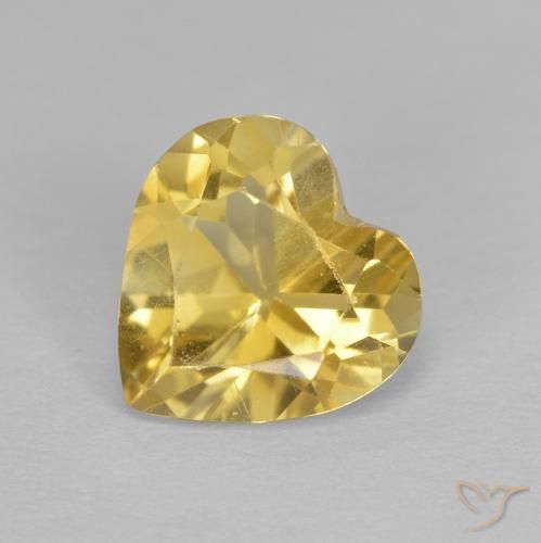 1.00ct 자연스러운 골든 황수정, 마음, VS