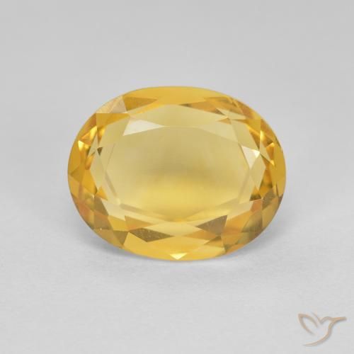 2.62ct 자연스러운 골든 황수정, 타원형, VVS-VS