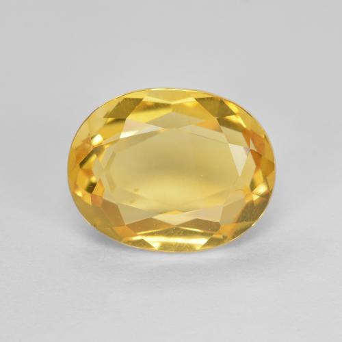 2.68ct 자연스러운 골든 황수정, 타원형, VVS-VS