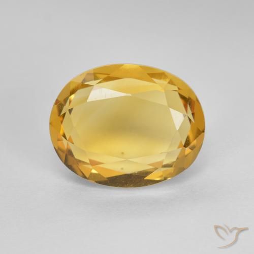 2.67ct 자연스러운 브라이트 골드 황수정, 타원형, VVS-VS