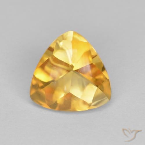 1.70ct 자연스러운 딥 골든 오렌지 황수정, 일조, 투명한