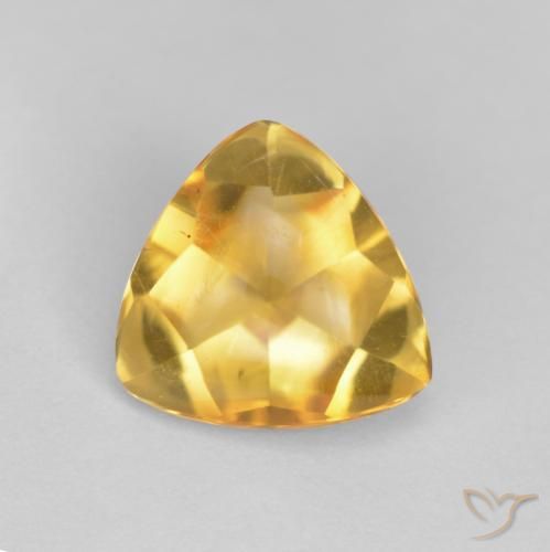 1.48ct 자연스러운 골든 황수정, 일조, 투명한