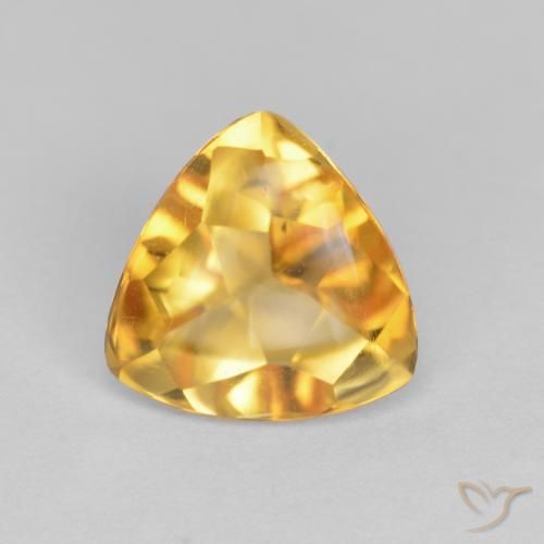 1.56ct 자연스러운 딥 골든 오렌지 황수정, 일조, 투명한