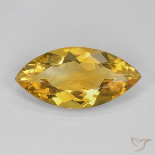 5.63ct 자연스러운 골든 오렌지 황수정, 보석, VVS-VS