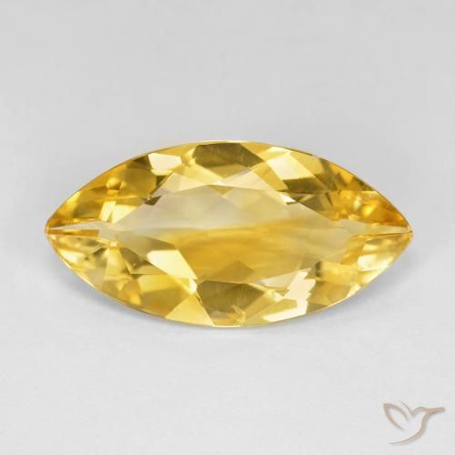 5.67ct 자연스러운 금 황수정, 보석, VVS
