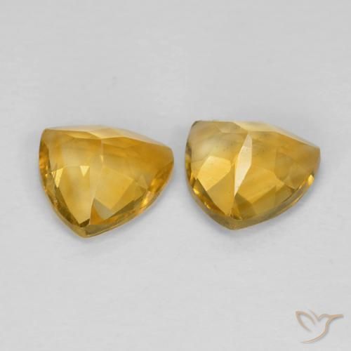 1.40캐럿 천연 Medium Dark-Golden 황수정 보석, 일조, VS