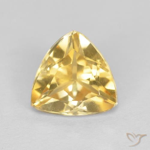 1.75ct 자연스러운 미디엄 골드 황수정, 일조, VVS