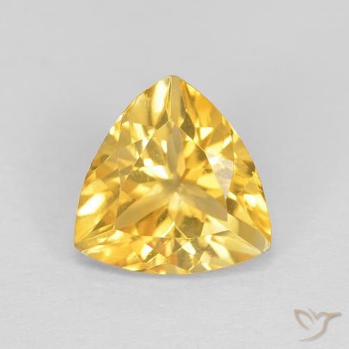 1.67ct 자연스러운 금 황수정, 일조, VVS