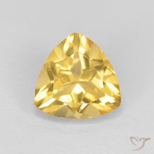 1.72ct 자연스러운 미디엄 골드 황수정, 일조, VVS