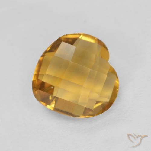 1.65ct 자연스러운 다크 골든 황수정, 마음, VVS