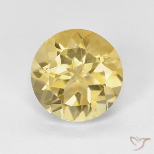 1.94ct 자연스러운 골든 황수정, 둥근, VVS