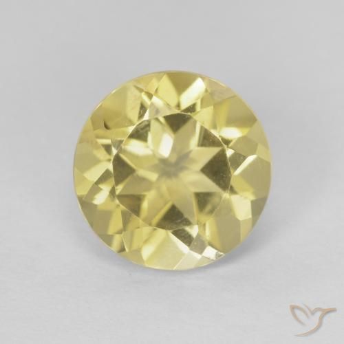 1.95ct 자연스러운 골든 황수정, 둥근, VVS