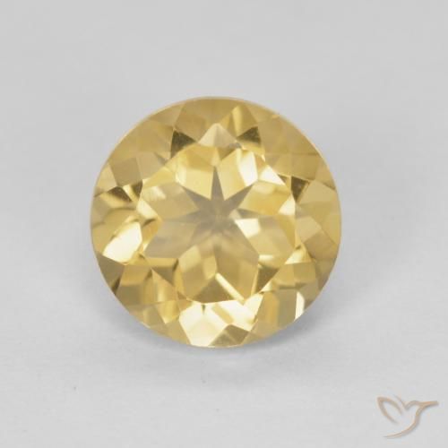 1.84ct 자연스러운 골든 황수정, 둥근, VVS