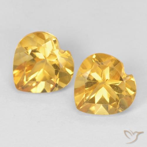 1.46ctw 자연스러운 Medium Dark-Golden 황수정, 마음, VVS