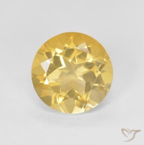 1.81ct 자연스러운 연노랑 황수정, 둥근, VVS