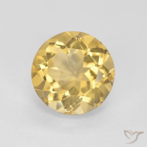 1.81ct 자연스러운 골든 황수정, 둥근, VVS
