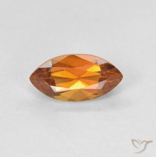 0.66ct 자연스러운 딥 오렌지 황수정, 보석, VVS-VS