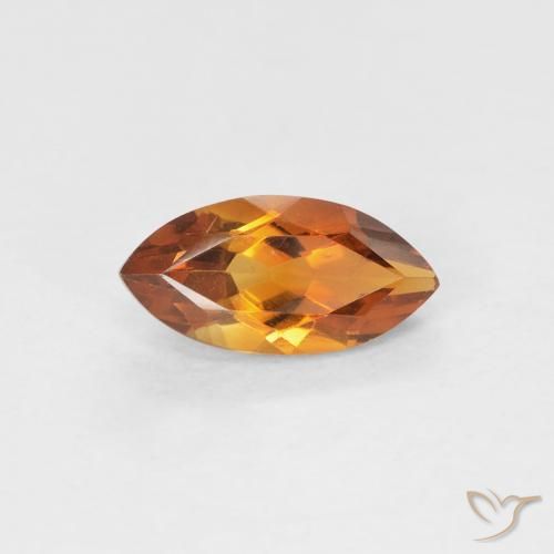 0.57ct 자연스러운 오렌지 브라운 황수정, 보석, VVS