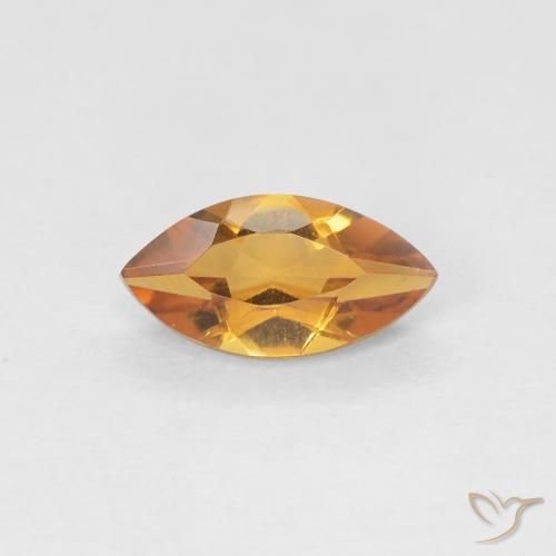 0.57ct 자연스러운 오렌지 브라운 황수정, 보석, VVS