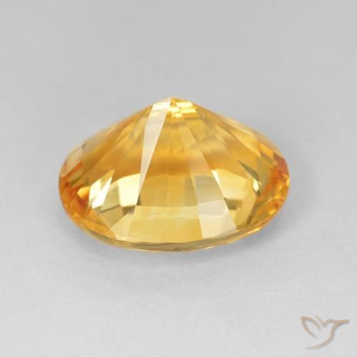 4.50캐럿 천연 Medium Dark-Golden 황수정, 타원형, VVS