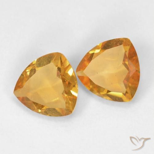 1.27캐럿 천연 Medium Light-Golden 황수정 보석, 일조, VVS-VS