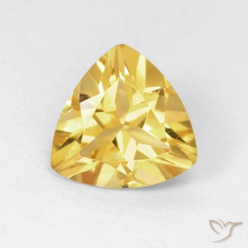 1.45ct 자연스러운 브라이트 골드 황수정, 일조, VVS-VS